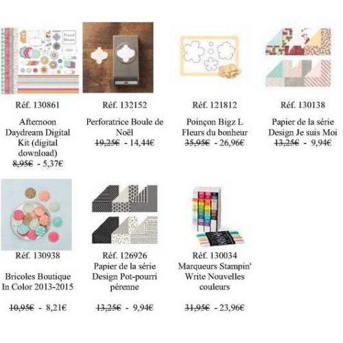 Offres hebdomadaires, semaine 3