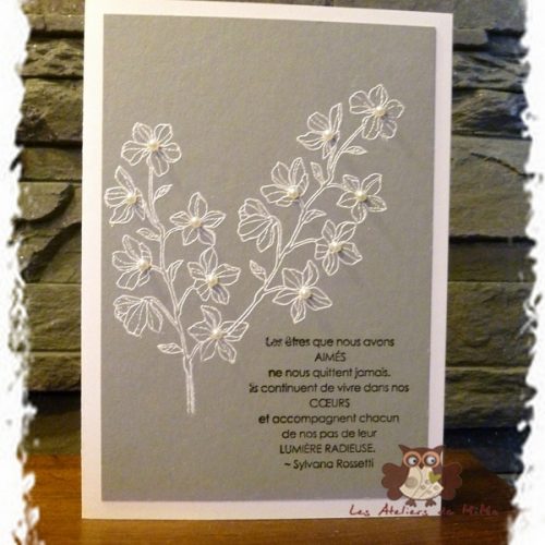 Une carte de condoléance