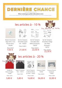 Lire la suite à propos de l’article Fin de séries du catalogue “Automne-Hiver”