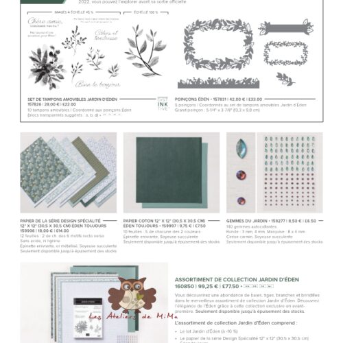 JARDIN D’EDEN…Une collection AU CHARME IRRÉSISTIBLE !!!